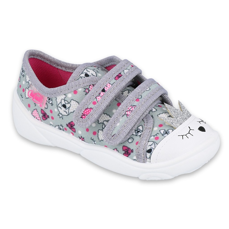 Scarpe per bambini Befado 907P117 rosa grigio