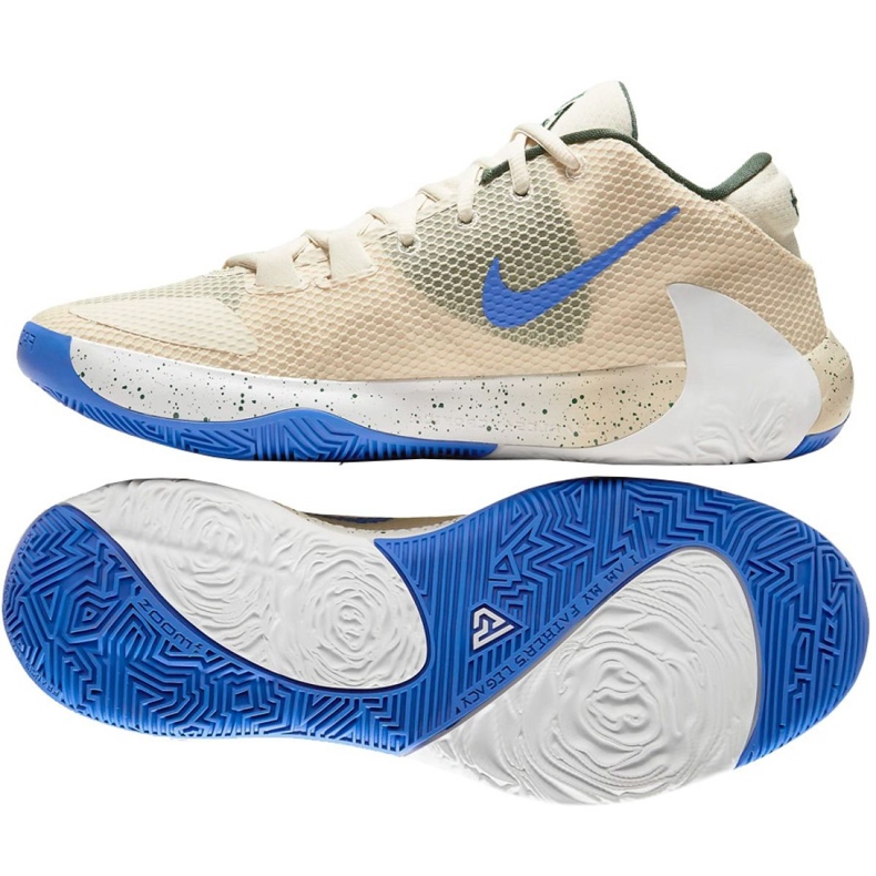 Scarpa da basket Nike Zoom Freak 1 M BQ5422-200 nero, beige / crema beige