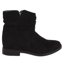 Stivali neri su una zeppa nascosta NC981 Black nero