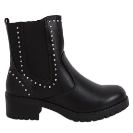 Stivali neri da donna con borchie UL309 Black nero