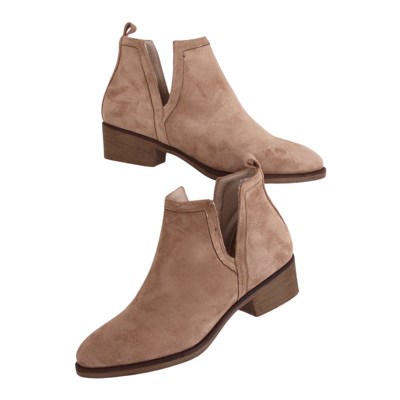 Stivali da donna beige NS159P Beige marrone