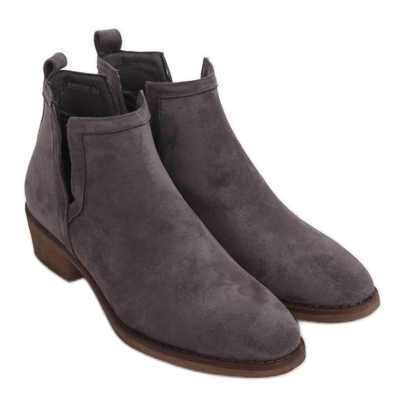 Grigio Stivali grigi da donna NS159P Grigio