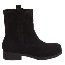 Stivali da donna in camoscio nero ST-18P Black
