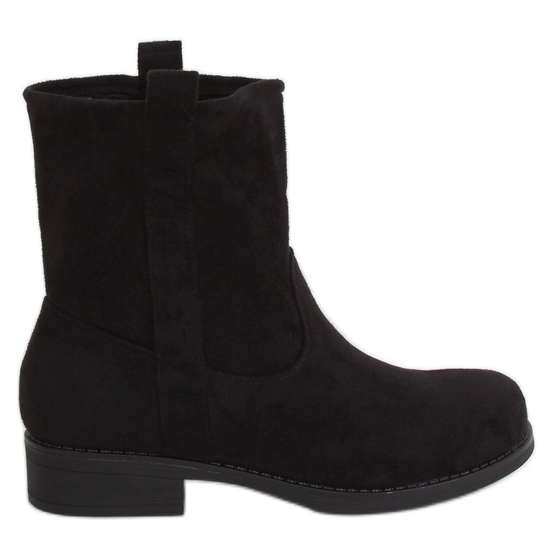 Stivali da donna in camoscio nero ST-18P Black