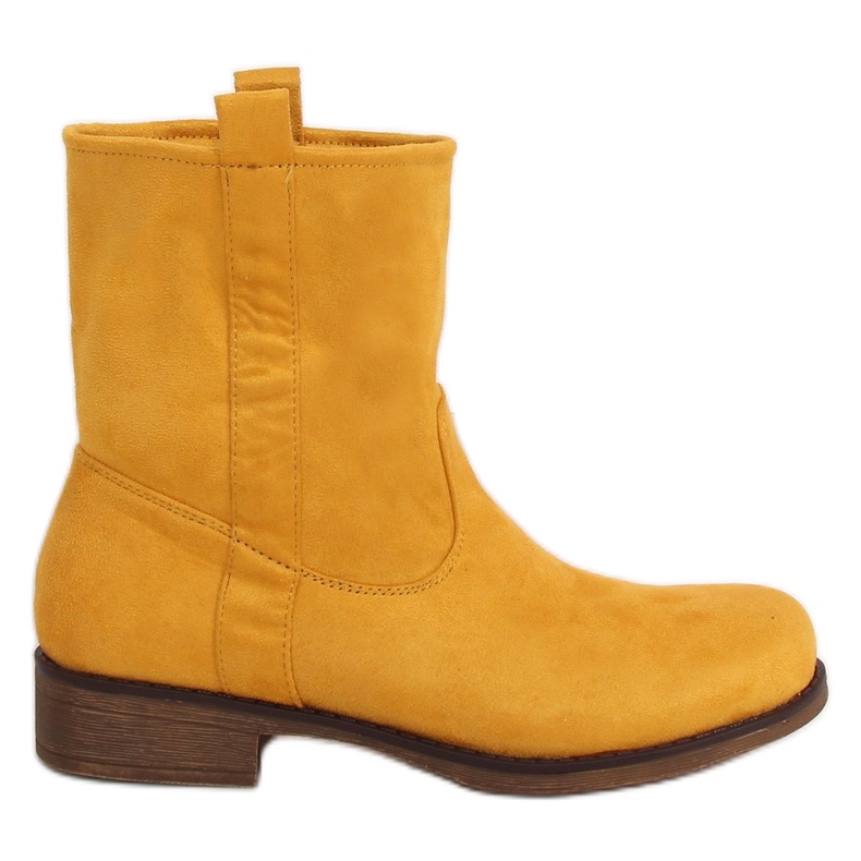 Stivali da donna in camoscio miele ST-18P Giallo