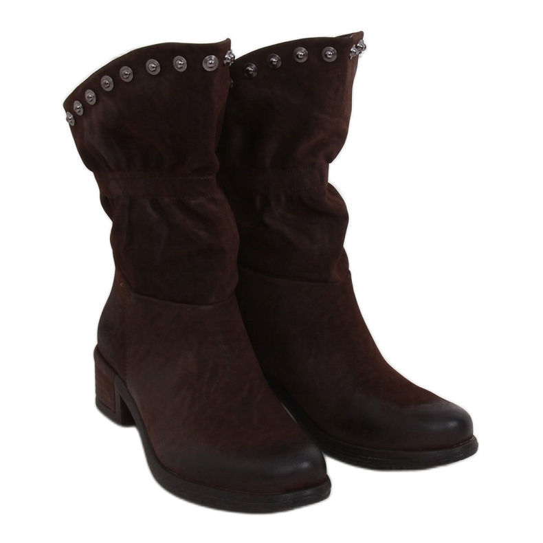 Stivali marroni marroni da donna ST06P Brown marrone