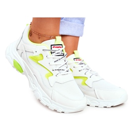 Scarpe sportive da donna Scarpe Lu Boo bianche Giallo Dazzle Me bianco
