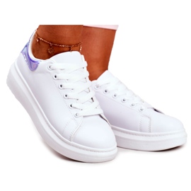 Scarpe Sportive Donna Lu Boo Bianche Metallic Blue Matilda bianco