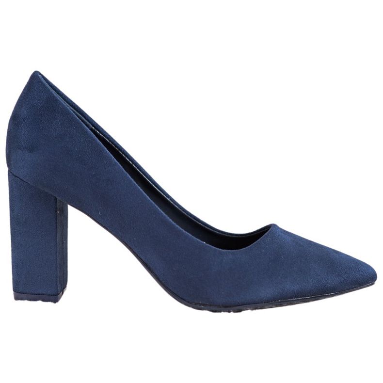 Small Swan Décolleté blu navy su un pilastro