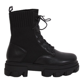 Stivali calzino neri NS156P Nero