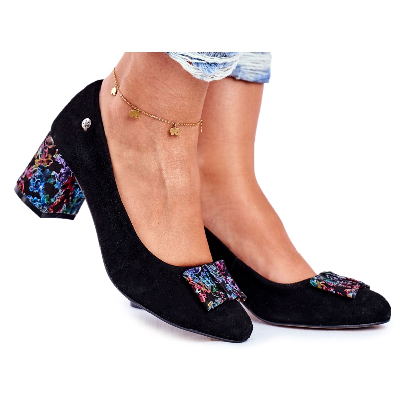 Décolleté da donna Maciejka Scamosciato Nero 3356A-62 / 00-1