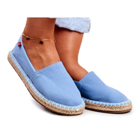 Espadrillas da donna Suola Intrecciata Blu Big Star DD274A153