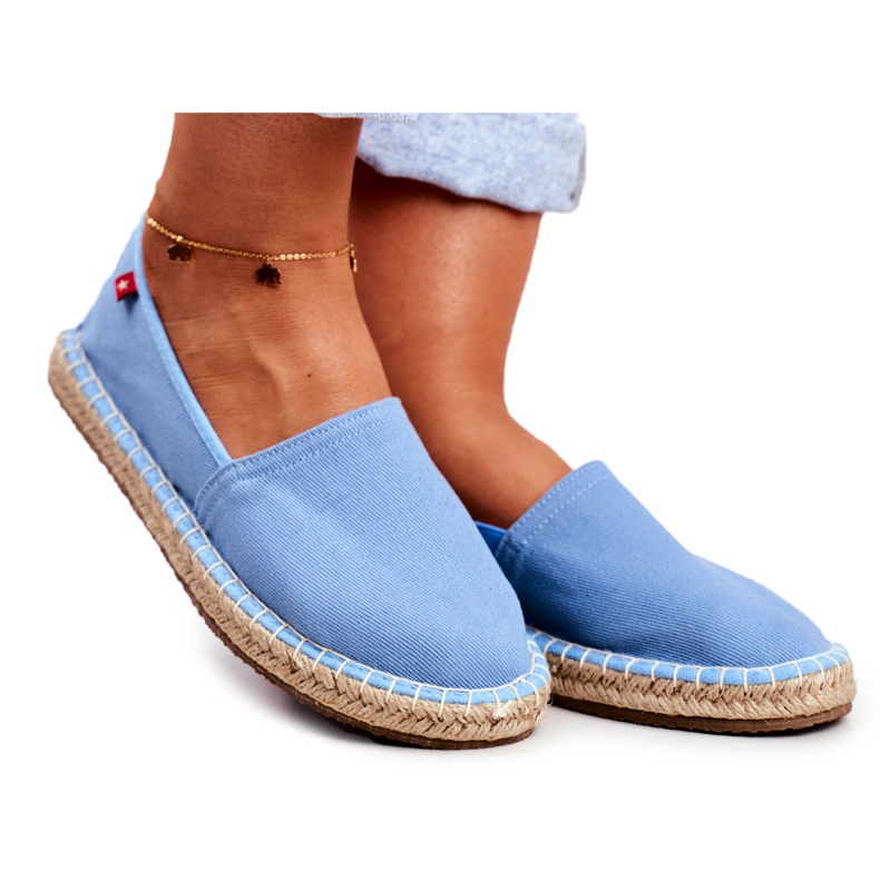 Espadrillas da donna Suola Intrecciata Blu Big Star DD274A153