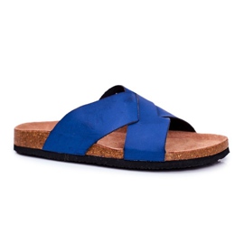 Pantofole da uomo Big Star Navy Blue DD174602 blu navy