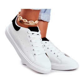 PS1 Scarpe Sportive da Donna Bianche con Tacco Nero Milly bianco