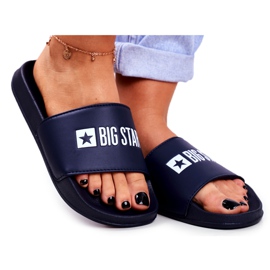 Pantofole da donna Big Star Classic Navy Blue GG274043 blu navy