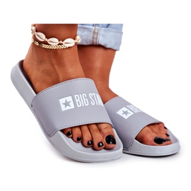 Pantofole da donna Big Star Grigie GG274042 grigio