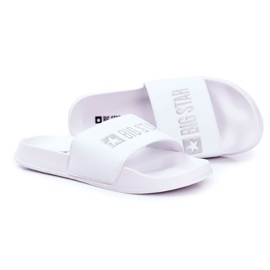 Pantofole da uomo Big Star in gomma bianca GG174935