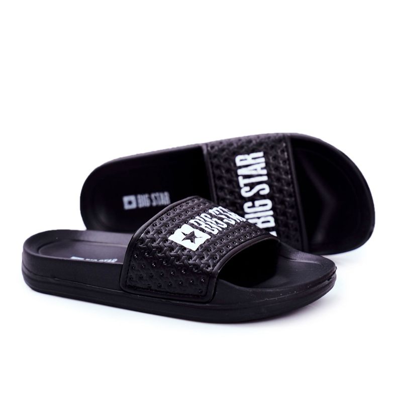 Pantofole nere per bambini Big Star trapuntate GG374800 nero