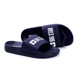 Pantofole per bambini Big Star trapuntata blu navy GG374802 marina