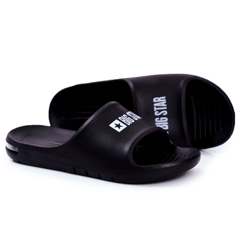 Pantofole da uomo Big Star Air Black GG174917 nero