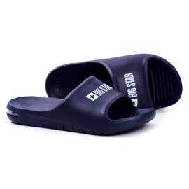 Pantofole da uomo Big Star Air blu navy GG174919