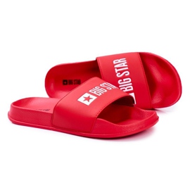 Pantofole Uomo Big Star Gomma Rossa Ecopelle GG174932 rosso