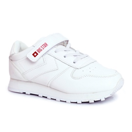 Scarpe Sportive per Bambini Big Star Con Velcro Bianche GG374057 bianco