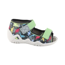 Scarpe per bambini Befado 250P092 grigio multicolore verde