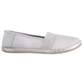 SHELOVET Eleganti scarpe da ginnastica slip-on grigio