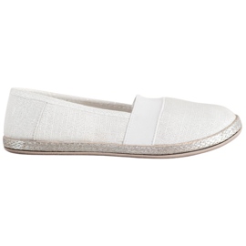 SHELOVET Eleganti scarpe da ginnastica slip-on bianco