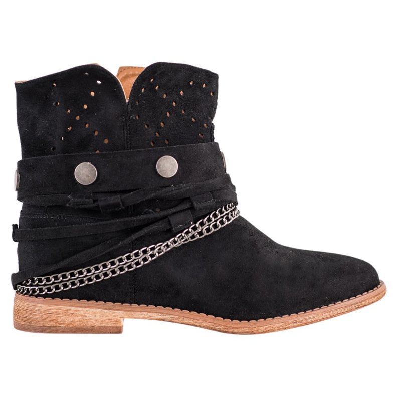 Bella Paris Stivali Con Strisce Decorative nero