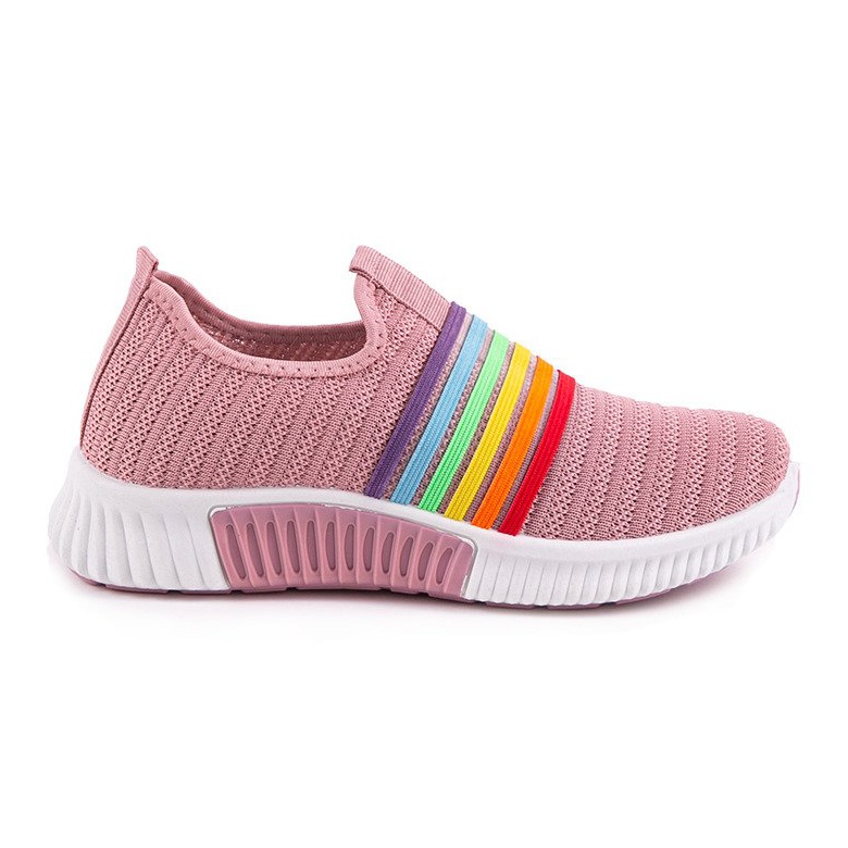 Scarpe sportive slip-on rosa BS30 multicolore