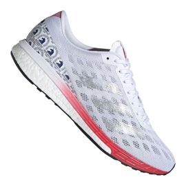 Scarpe da corsa adidas Adizero Boston 9 M FX8499 bianco rosso grigio