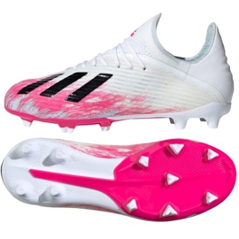Scarpe da calcio Adidas X 19.1 Fg Jr EG7163 multicolore bianca