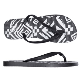 Pantofole azteche da donna Lu Boo nere Havanna bianco nero