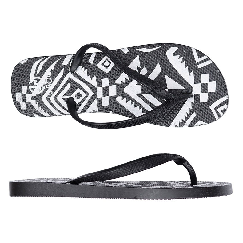Pantofole azteche da donna Lu Boo nere Havanna bianca nero