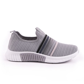 Scarpe slip-on sportive grigie TL502-26 grigio