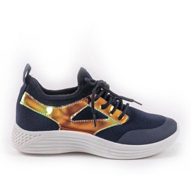 Scarpe sportive HB-42 blu navy d'oro