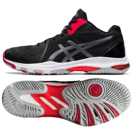 Scarpe da pallavolo Asics Netburner Ballistic Ff Mt 2 M 1051A042-001 nero nero