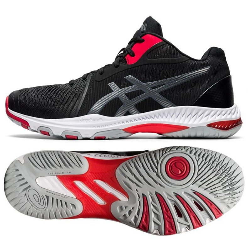 Scarpe da pallavolo Asics Netburner Ballistic Ff Mt 2 M 1051A042-001 nero nero
