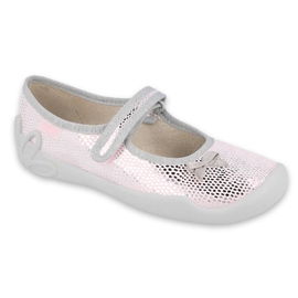 Scarpe per bambini Befado 114Y401 rosa grigio