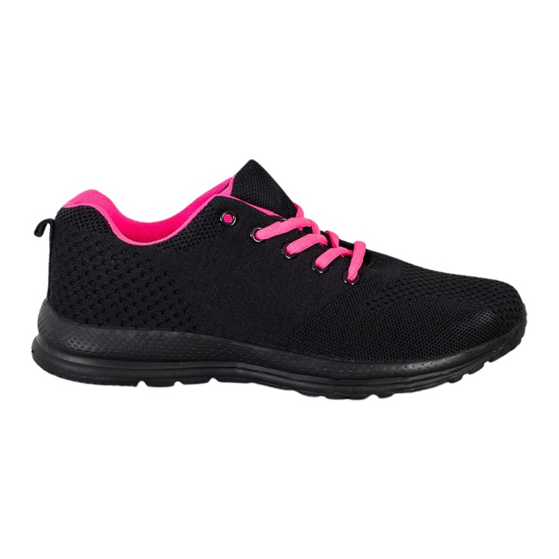 SHELOVET Scarpe sportive leggere nero rosa
