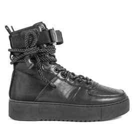 Sneakers basse nere Y-026 nero