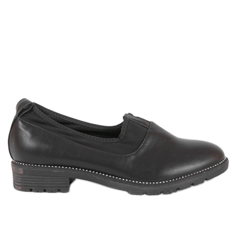 Scarpe slip-on nere con elastico 240-2 nero