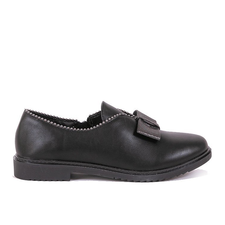 BM Slip-on nere con fiocco 239-2 nero