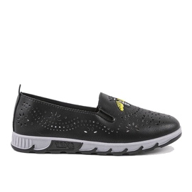 Sneakers nere traforate con stampa JH81172-3 nero