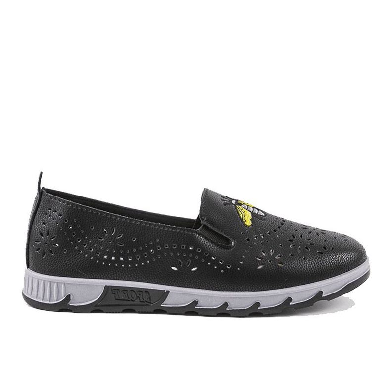 Sneakers nere traforate con stampa JH81172-3 nero