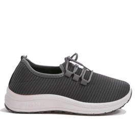 Scarpe sportive slip-on grigie LR005-3 grigio