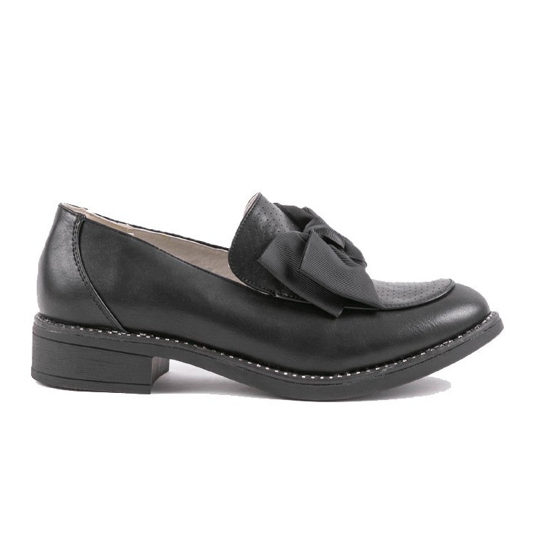 Scarpe slip-on nere con fiocco RS-WED2 nero